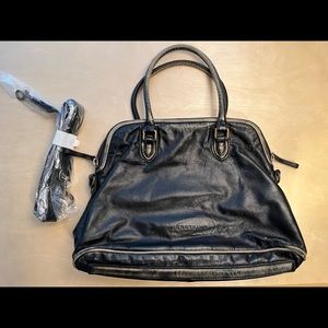 Liebeskind Berlin Distressed Leather Black Bag Purse
